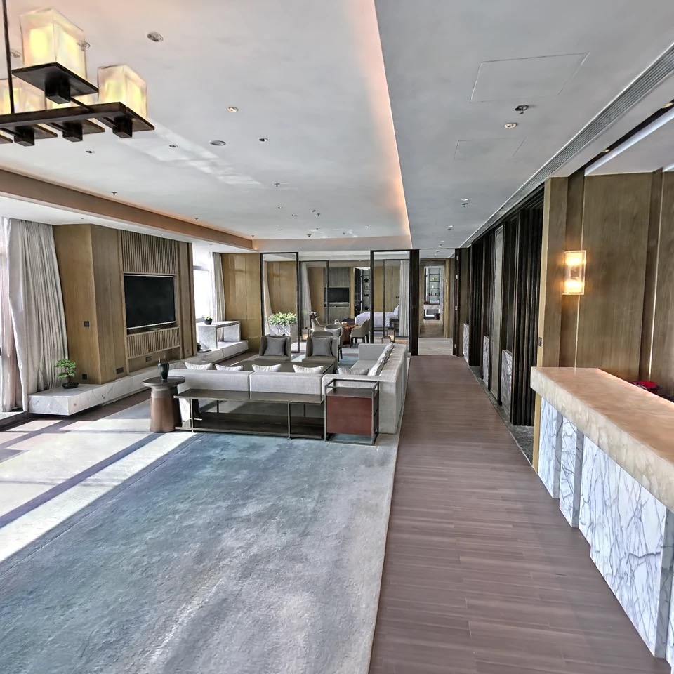 3D model of a hotel suite